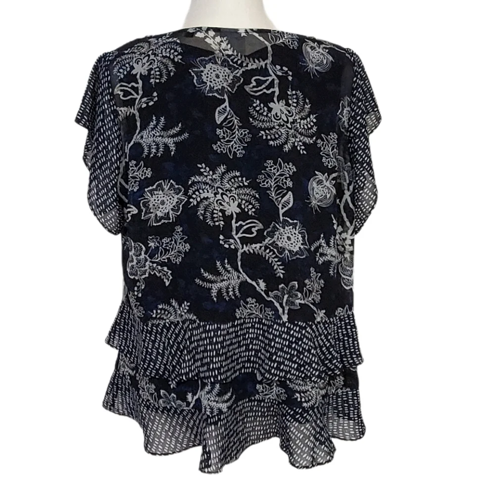 Cabi Sheer Hybrid Blouse - Picture 6 of 13